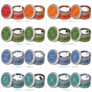 <span class=keywords><strong>Bougie</strong></span> Astrologique Personnalisée avec Logo, <span class=keywords><strong>Bougie</strong></span> Énergétique en Cristal, <span class=keywords><strong>Bougie</strong></span> en Cire de Soja dans une Boîte Métallique pour Cadeau d'Anniversaire - Product Image 4