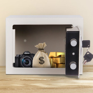 돈과 귀중품을위한 미니 디지털 보안 금고 전기 스틸 암호 보관함 - Product Image 5