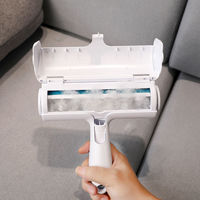 Ventes directes d'usine chien chat fourrure brosses réutilisable efficace épilateur pour animaux de compagnie rouleau poignée amovible Animal Lint Remover