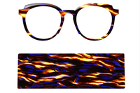 Feuille de plastique colorée pour lunettes, matériau des lunettes de soleil, feuille d'acétate de Cellulose en plastique