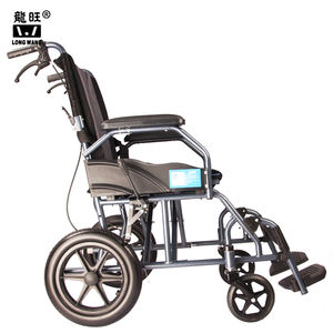 La atención de la salud 12 pulgadas PU rueda trasera plegable ultraligero transporte Manual para sillas de ruedas - Product Image 4