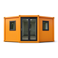 Maison conteneur personnalisée à double étage extensible avec conception pliable à double aile, pièce mobile modulaire, solution d'espace 3-en-1