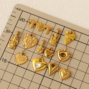 En Stock, Cadena Suelta Básica Chapada en Oro de 18K al Vacío, Estilo Clásico, Serie Daquan Love, Collar con Colgante para Niños - Product Image 2