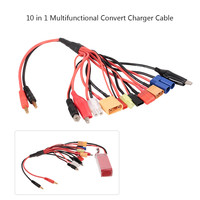 8 10 en 1 chargeur de batterie Lipo prise de charge multiple câble de conversion pour avions RC télécommande voiture RC jouets accessoires