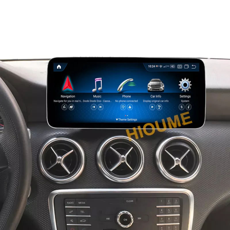 Autoradio Android 12 Snapdragon 8 Core 10.25 ", navigation multimédia, lecteur vidéo, pour Mercedes Benz A W176 CLA C117 X117 GLA X156