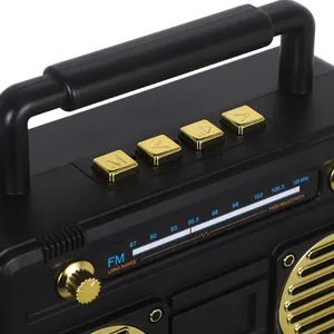 Haut-parleur sans fil rétro, lecteur MP3 avec carte TF, style vintage classique, <span class=keywords><strong>radio</strong></span> FM - Product Image 6