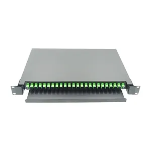 1U ODF 24ポート光ファイバーパッチパネルSCAPCシンプレックスを供給
