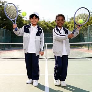 Uniformes Escolares Personalizados y Económicos para Niños, Resistentes a las Manchas, Conjunto Deportivo Infantil, Ropa para Niños, Chaqueta Gris para Primaria - Product Image 5