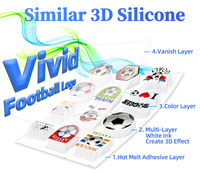 Imprimante textile UV FULIYIN pour patchs 3D texturés, machine d'impression UV à plat pour logos en relief sur TPU
