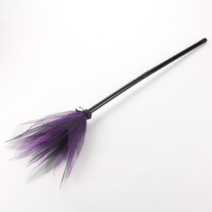 Escoba de bruja desmontable para Halloween Opciones multicolores para decoraciones de fiestas de festivales de fantasmas Mago de fuente transfronteriza - Product Image 6
