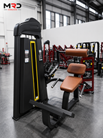 Máquina de remo sentado comercial MRD con respaldo de acero ajustable, pila de pesas de 70 kg, para entrenamiento profesional de fuerza de espalda en gimnasio