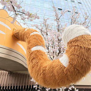 หางแมวเป่าลม<span class=keywords><strong>ขน</strong></span><span class=keywords><strong>ขน</strong></span>าดยักษ์หาง<span class=keywords><strong>แมว</strong></span>เป่าลมสำหรับตกแต่งอาคาร - Product Image 1