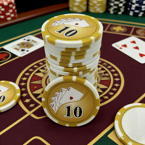 Jetons de poker en <span class=keywords><strong>composite</strong></span> d'argile de qualité supérieure, jetons de casino élégants pour les soirées et événements de casino - Product Image 4