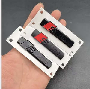 Emblema 3D ABS Nero <span class=keywords><strong>S</strong></span> <span class=keywords><strong>Line</strong></span> per Parafango Auto, Adesivo <span class=keywords><strong>S</strong></span> <span class=keywords><strong>Line</strong></span> per <span class=keywords><strong>Audi</strong></span> A1 A3 A4 A5 A6 Q2 Q5 Q7 Q3 S3 S4 S6 TT, Accessorio - Product Image 2