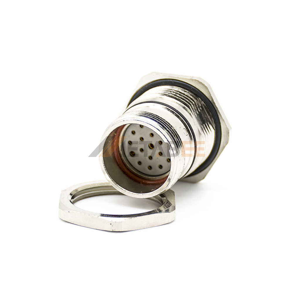 Female Straight Solder Cable Front Mount