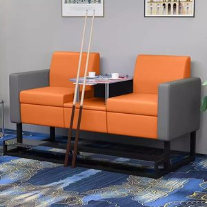 ชุดโต๊ะบิลเลียดหรูหราพร้อม<span class=keywords><strong>โซฟา</strong></span>และบูธชมการเล่น ดีไซน์ทันสมัยหุ้มหนัง PU สำหรับใช้งานเชิงพาณิชย์ - Product Image 2