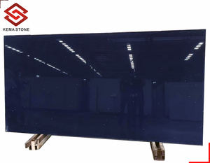 Produk batu buatan ubin lantai Interior dan dinding dipoles tinggi lempengan batu kuarsa Bintang cahaya biru tua - Product Image 3