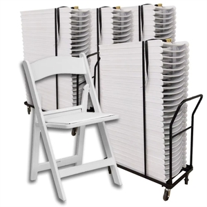 Carrito Plegable <span class=keywords><strong>de</strong></span> Hierro Resistente para Sillas, Carro <span class=keywords><strong>de</strong></span> Transporte con 4 Ruedas, Carrito <span class=keywords><strong>de</strong></span> Almacenamiento Portátil para Sillas <span class=keywords><strong>de</strong></span> Banquetes, Eventos y Hoteles - Product Image 6