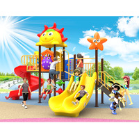 Grande aire de jeux extérieure pour enfants Toboggans en métal plastique Fun Garden Entertainment Amusement Park Facilities Amusement Parks