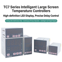 Contrôleur de température intelligent TC7, entrée K Pt100, sortie relais SSR, taille de panneau, chauffage, refroidissement, contrôle de température PID