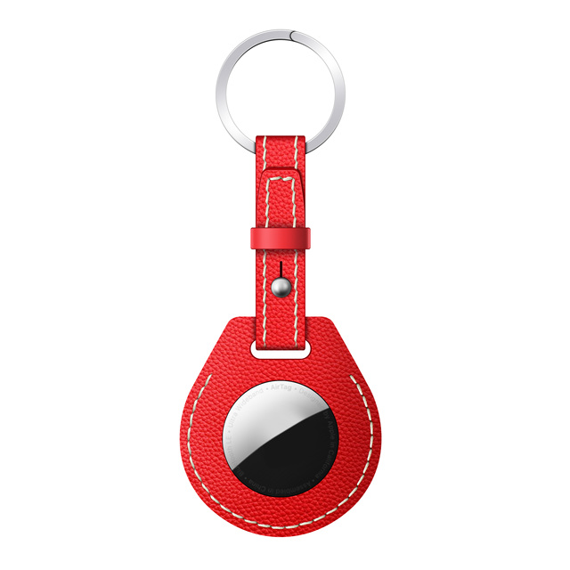 Wholesale Factory Directly Shipping Leather Airtag Holder for Airtags Case Keychain Protective Anti-lost Tracker Locator Device