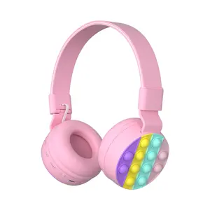 可爱礼品硅胶彩虹气泡耳机TWS无线耳机Fidget auricares爆裂推It耳机