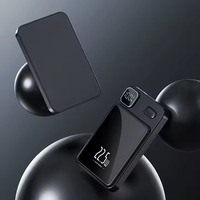 Penjualan laris Power Bank nirkabel magnetis Super tipis dapat disesuaikan dengan tampilan Digital