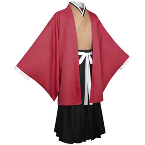 Costume de cosplay Coolmanyuan Yoriichi Tsugikuni, ensemble kimono rouge Yukata, tenue de performance d'anime pour hommes adultes - Product Image 2