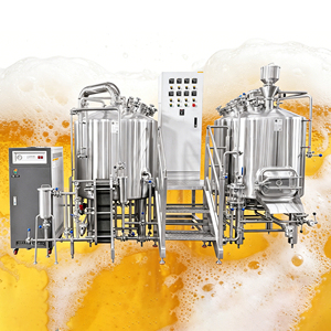 Équipement de brassage de bière artisanale de 500 litres à deux cuves, système de brasserie à chauffage à <span class=keywords><strong>la</strong></span> vapeur - Product Image 1