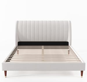 <span class=keywords><strong>Letto</strong></span> moderno 140x200 mobili in legno singolo doppio doppio matrimoniale Full Queen King Size Up-letti con fondina con plateau - Product Image 6