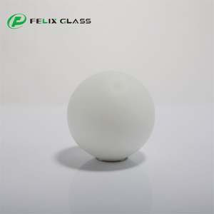 Cúpula de cristal blanco opal brillante con rosca G9 para lámpara colgante, LED regulable que protege la vista - Product Image 1