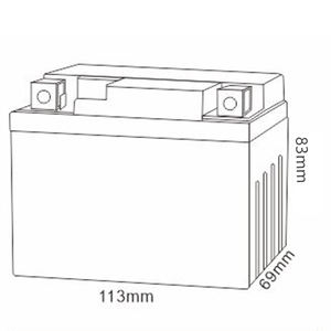 Mhb YT4L-BS une puissance accrue et une durée de vie prolongée au plomb acide <span class=keywords><strong>12V</strong></span> <span class=keywords><strong>4Ah</strong></span> <span class=keywords><strong>10hr</strong></span> MF Batterie de moto pour générateur électrique - Product Image 2