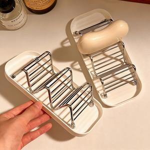 ที่วางสบู่สแตนเลสทรงสี่เหลี่ยมแบบกำหนดเอง พร้อมติดตั้งด้วยถ้วยดูด กันน้ำ ดีไซน์ทันสมัย สำหรับติดผนังห้องน้ำ - Product Image 4