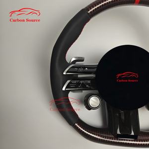 <span class=keywords><strong>Volant</strong></span> en cuir véritable en fibre de carbone personnalisable pour Mercedes-Benz Classe S 222C200 W204205 206 GLC <span class=keywords><strong>AMG</strong></span> Classe A <span class=keywords><strong>AMG</strong></span> <span class=keywords><strong>A45</strong></span> <span class=keywords><strong>AMG</strong></span> - Product Image 4