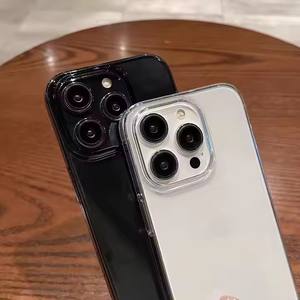 Custodia all'ingrosso alta trasparente morbida Tpu acrilico in bianco 16 Pro Max custodia per telefono trasparente Anti Shock <span class=keywords><strong>Cover</strong></span> per <span class=keywords><strong>iphone</strong></span> <span class=keywords><strong>13</strong></span> 14 15 17 - Product Image 6