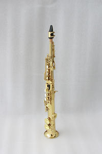 แซกโซโฟนโซปรานิโนสไตล์ญี่ปุ่นคลาสสิก พร้อมเคลือบทอง โทนเสียง Eb ตัวเครื่องทองเหลือง OEM เครื่องดนตรีประเภทลม - Product Image 2