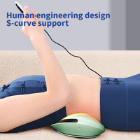 Coussin de massage lombaire à chaleur électrique pour soulager les douleurs au bas du dos et soulager la sciatique