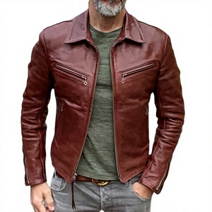 Unisex Faux Leather Belted Motorcycle <b>Jacket</b> (Standard Plus Sizes) Fully Customized Quality Approval Polyester/Cotton <b>Waterproof</b> - Product Image 1