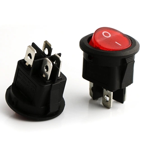 Voyant rouge 10A125V 4PIN 2 POSITIONS On-Off SPDT Kcd1 Interrupteur à bascule de <span class=keywords><strong>bateau</strong></span> ovale avec fonction à bascule - Product Image 1
