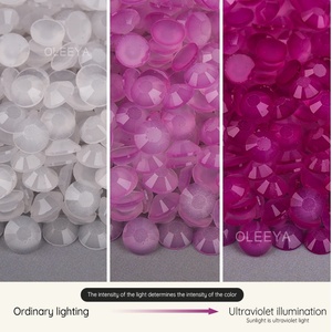 Oleeya - Piedras de Resina Planas con Efecto de Cambio de Color, 3mm-6mm, Cristales de Estrás para Manualidades y DIY - Product Image 4