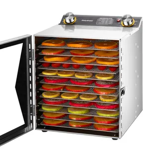 उच्च गुणवत्ता अनुकूलन सूखे फल मशीन वाणिज्यिक घरेलू स्वत: 12-परत खाद्य Dehydrator