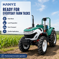 Sofort Lieferbar Kompakter 50 PS 60PS Landwirtschaftlicher Traktor mit Hydraulischem Frontlader und Heckbagger für Landwirtschaft und Bau