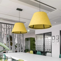 Pet Polyester Fiber Feutre LED Lustre Maison Chambre Plafond Abat-Jour Insonorisant