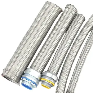 Nhà sản xuất-lớp sóng Ống thép không gỉ Bện PVC tráng thép mạ kẽm ống dẫn linh hoạt conduits & phụ kiện