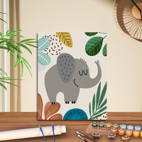 Peinture par numéros DIY en gros, toile à colorier faite à la main, décoration murale artistique