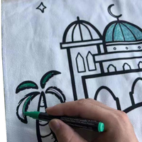 Enfants bricolage peinture tapis de prière musulman Eid dessin peinture éducatif islamique enfants tapis de prière
