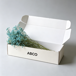 Scatola per Fiori Rettangolare Personalizzata, Riciclabile, Biodegradabile, Ecologica, con Laminazione Opaca, Rivestimento in Spugna, Cartone Grigio per Imballaggio e Spedizione - Product Image 2