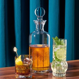 Decantador de Whisky de Cristal Viski Deco, Tapón para Botella de Vino Tinto, <span class=keywords><strong>Bourbon</strong></span>, Vodka y Licores, Regalo Perfecto para Hombres, Cristalería Elegante para el Hogar y Bar - Product Image 3
