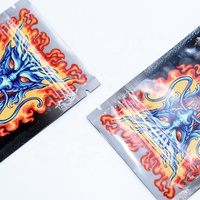 Petit mini sac en poly Mylar plat Ziplock pour feuille d'encens 001 emballage alimentaire en plastique comestible avec sucre emballage d'encens Dragon