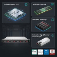 Serveur en rack HPE ProLiant DL320 Gen11 1U d'origine, Intel Xeon 3408U, 16 Go de DDR5, 4 LFF, virtualisation, informatique en nuage, serveur en rack